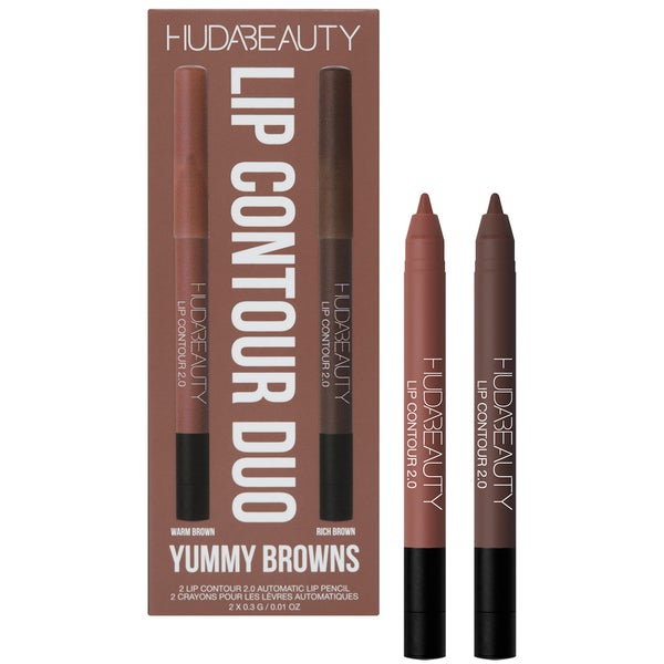 Huda Beauty Yummy Browns Lip Contour Duo (Worth £22.80)